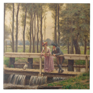 Carreau Lieu de rencontre romantique (par Edmund Blair Lei