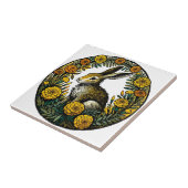 Carreau Lièvre et Marigolds (Côté)