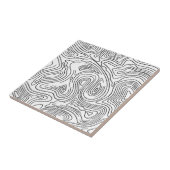 Carreau Lignes Abstrait Motif liquide (Côté)