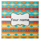 Carreau Lignes de formes tribales (Devant)