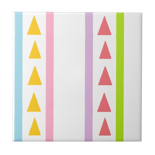Carreau Lignes et triangles motif (Devant)