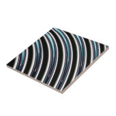 Carreau Lignes incurvées étroitement d'une fractale (Côté)