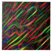 Carreau Lignes multicolores néon (Devant)