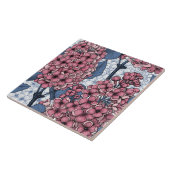 Carreau Lilac en rose et bleu (Côté)