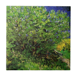 Carreau Lilacs de Vincent van Gogh, Fleurs de Jardin Vinta