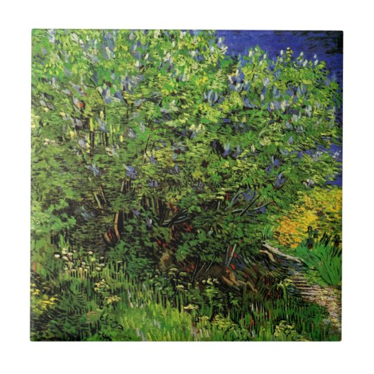 Carreau Lilacs de Vincent van Gogh, Fleurs de Jardin Vinta (Devant)