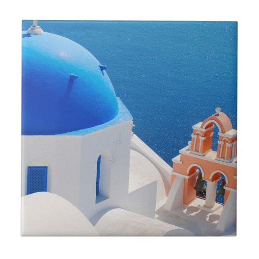 Carreau L'île grecque Santorin (Devant)