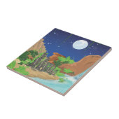 Carreau L'île tropicale (Côté)