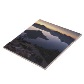 Carreau L'île Wizard à l'aube, parc national Crater Lake (Côté)