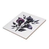Carreau Lilies d'Arum Noirs Gothiques (Côté)
