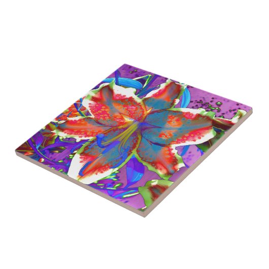 Carreau Lily rétro (Côté)