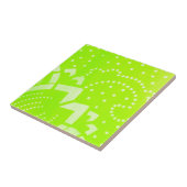 Carreau Lime Green geomentric dot stripe graphic pattern (Côté)