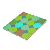 Carreau Lime Vert Turquoise Turquoise & Rust Cercles (Côté)