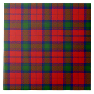 Carreau Lindsay tartan rouge vert plaid