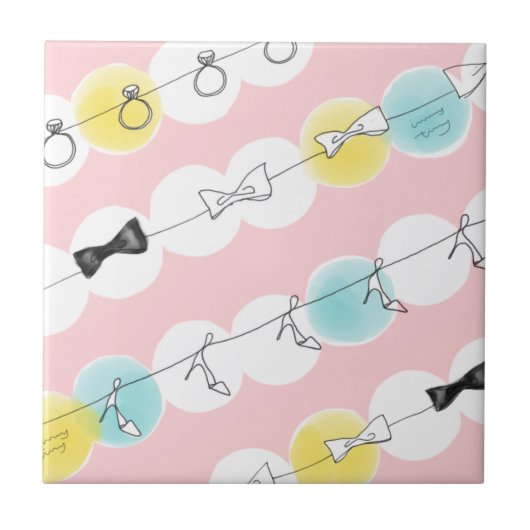 Carreau Line Line Ribbon Shoes (Devant)