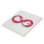 Carreau L'infini avec du vin rouge (Côté)