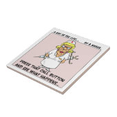 Carreau L'infirmière fâchée menace des patients par la (Côté)