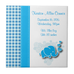 Carreau L'information bleue et blanche de naissance