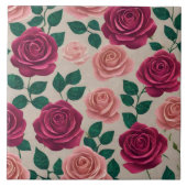 Carreau Linge Rose Belle collection moderne (Devant)