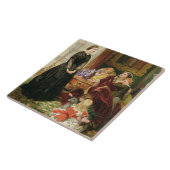 Carreau L'institutrice, 1860 (huile sur la toile) (Côté)