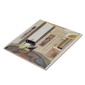 Carreau L'intérieur avec des meubles a conçu par Ruhlmann, (Côté)