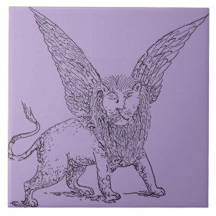 Carreau Lion ailé symbole de Saint Marc