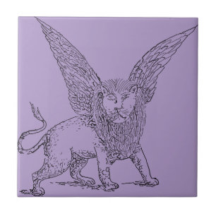 Carreau Lion ailé symbole de Saint Marc