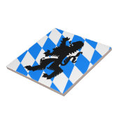 Carreau Lion bavarois noir (Côté)