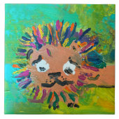 Carreau Lion bébé "Art by Kids" (Devant)