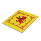 Carreau Lion effréné, le drapeau antique de l'Ecosse (Côté)