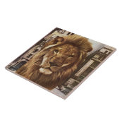 Carreau lion en ville (Côté)