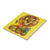 Carreau lion et souris (Côté)