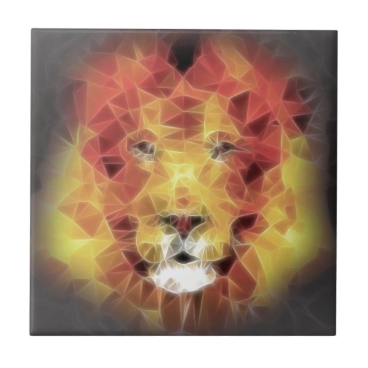 Carreau Lion fractal (Devant)