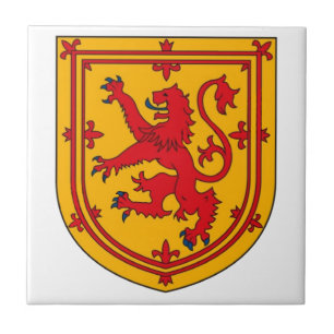 Carreau Lion Rampant sur Fond Doré