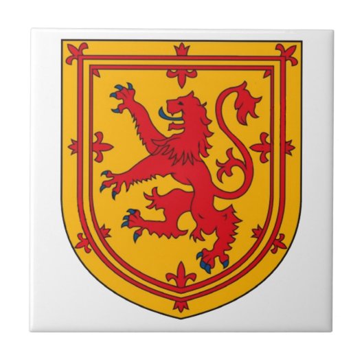 Carreau Lion Rampant sur Fond Doré (Devant)