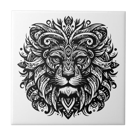 Carreau Lion tribal (Devant)