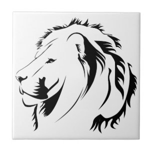 Carreau Lion Tribal 001