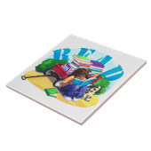 Carreau LIRE Livre Wagon Art (Côté)