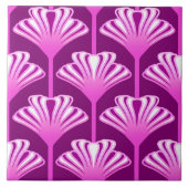 Carreau Lis d'art déco, pourpre d'améthyste et orchidée (Devant)