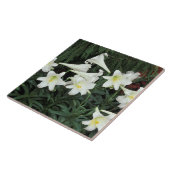 Carreau Lis de Pâques (Lilium regale) (Côté)