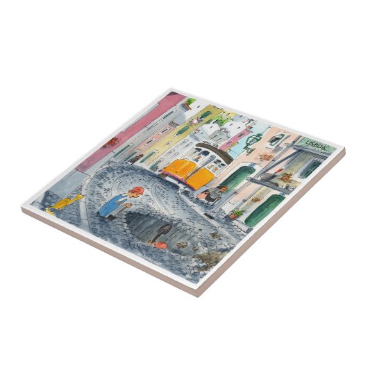 Carreau lisbon en construction tuile 06 (Côté)