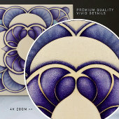 Carreau Lisbonne inspirée par l'Art nouveau Jacaranda Blos