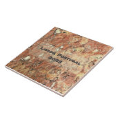 Carreau Lisbonne Orange Brown Abstrait (Côté)