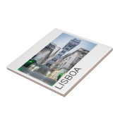 Carreau Lisbonne Portugal Retro Ascenseur de vacances Souv (Côté)