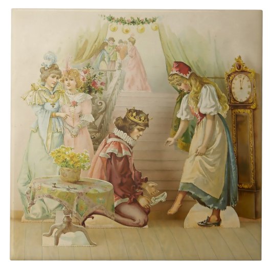 Carreau « Little Cinders » : illustration de conte de fées (Devant)