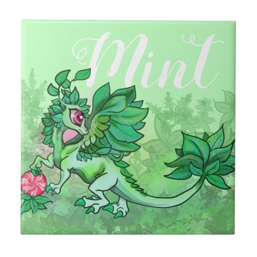 Carreau Little Herb Garden Dragon~Mint (Devant)