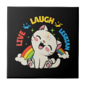 Carreau Live Lauder Drapeau Lesbien Rainbow Pride Mois Ki (Devant)