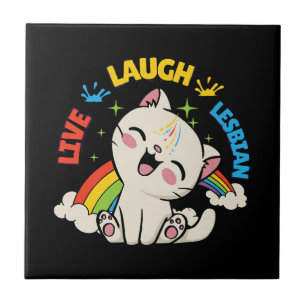 Carreau Live Lauder Drapeau Lesbien Rainbow Pride Mois Ki