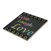 Carreau Live Laugh Love (Côté)