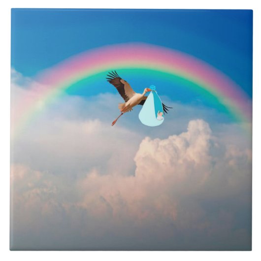 Carreau Livraison de bébé garçon Carrelage céramique (Devant)